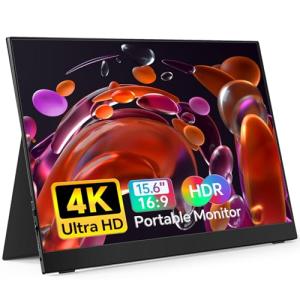 ForHelp 15.6" 4K Portable Monitor with Speakers
