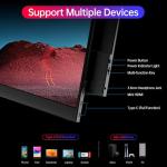 ForHelp 15.6" 4K Portable Monitor with Speakers