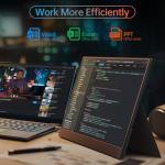 ForHelp 15.6" 4K Portable Monitor with Speakers