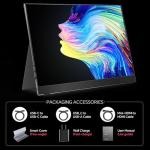 ForHelp 15.6" 4K Portable Monitor with Speakers
