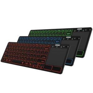 Arteck 7-Color Bluetooth Touch Keyboard with Touchpad