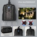 Waterproof Outdoor Smart Plug with Alexa & Google Assistant