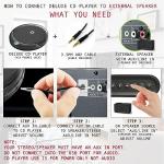 Portable CD Player with Anti-Skip and Earbuds