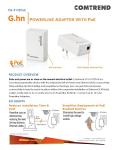Comtrend G.hn Powerline Ethernet +PoE Adapter - 1.2Gbps