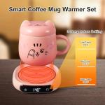 Bsigo Smart Coffee Mug Warmer & Cat Mug Set