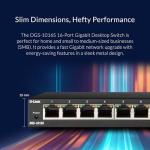 D-Link 16-Port Gigabit Ethernet Switch, Fanless