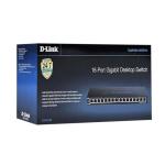 D-Link 16-Port Gigabit Ethernet Switch, Fanless