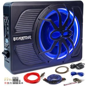 10" 800W Slim Under Seat Car Subwoofer Package