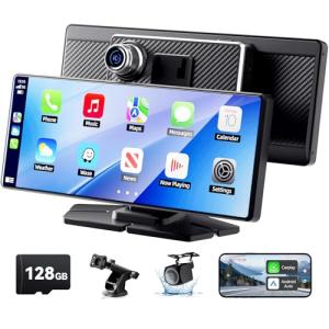 8.1" HD Carplay Touch Screen Stereo & Dash Cam