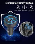 4-Port USB C Car Charger - 90W Fast Charge