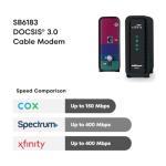ARRIS SB6183 Cable Modem - 16x4 Gigabit Speed