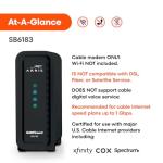 ARRIS SB6183 Cable Modem - 16x4 Gigabit Speed