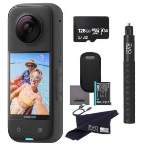 Insta360 X3 Waterproof 360 Camera Bundle - Black