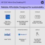 HP 23.8" All-in-One PC, Intel Core i7, FHD