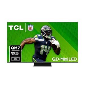 TCL 55-Inch QM7 QLED 4K Smart QD-Mini LED TV with Google TV (55QM751G, 2024 Model) Dolby Vision IQ, Dolby Atmos, HDR, Game Accelerator up to 240Hz, Voice Remote, Works with Alexa, Streaming Television
