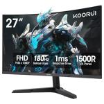 KOORUI 27" Curved Full HD Gaming Monitor