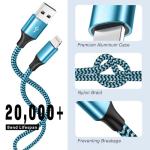 SHUSEL 6FT Lightning Cable 3-Pack for iPhone