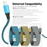 SHUSEL 6FT Lightning Cable 3-Pack for iPhone