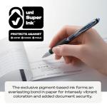 Black Retractable Gel Pens 12 Pack - Uni-Ball 207