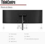 Lenovo ThinkCentre All-in-One Business Computer, 23.8" FHD Display, 12th Gen Intel 6-Core Processor, 16GB RAM, 512GB PCIe SSD, Wi-Fi, HDMI, Webcam, DVD-RW, Windows 11 Pro