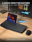 Ergonomic Wireless Keyboard and Mouse Combo Set