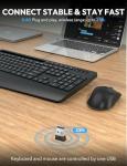 Ergonomic Wireless Keyboard and Mouse Combo Set