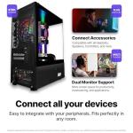 SAAV X1 Prebuilt Gaming PC Desktop - Intel Core i5 3.4GHz, 8GB RAM, GEFORCE GTX 750 GDDR5 GPU, 512GB NVME SSD, WiFi 5, Bluetooth, Win 10, Mouse Keyboard, PC Gaming Computer Desktop, 1-Year Warranty