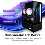 SAAV X1 Prebuilt Gaming PC Desktop - Intel Core i5 3.4GHz, 8GB RAM, GEFORCE GTX 750 GDDR5 GPU, 512GB NVME SSD, WiFi 5, Bluetooth, Win 10, Mouse Keyboard, PC Gaming Computer Desktop, 1-Year Warranty