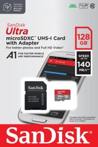 SanDisk Ultra 128GB MicroSD Card with Adapter