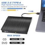 Gotega USB 3.0 Portable External DVD Drive