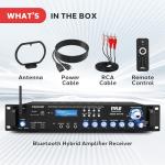 Pyle Bluetooth Power Amplifier - 3000W Audio Receiver