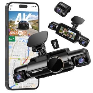 Neideso 360° 4-Channel Dash Cam with GPS