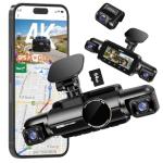 Neideso 360° 4-Channel Dash Cam with GPS