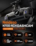 Neideso 360° 4-Channel Dash Cam with GPS