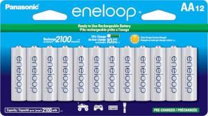 Panasonic Eneloop AA Rechargeable Battery Pack (12)