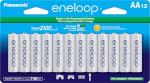 Panasonic Eneloop AA Rechargeable Battery Pack (12)