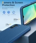 FNTCASE Dual Layer Protective Case for Samsung Galaxy A14 5G - Shockproof Rugged Military Protection with Non Slip Textured Back (Navy Blue)