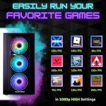 NOVATECH Phantom Gaming PC Desktop - Intel i7, RX580