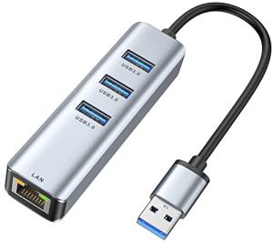 USB 3.0 Hub with Gigabit Ethernet Adapter
