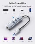 USB 3.0 Hub with Gigabit Ethernet Adapter