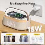 FREEFISH Bluetooth Speaker with Wireless Charger & Light