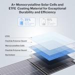 ZOUPW 100W Ultralight Portable Solar Panel Charger