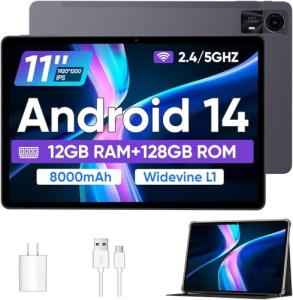 ECOPAD 11" Android 14 Tablet with Case