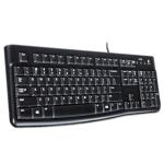 Logitech K120 Wired Keyboard for Windows, Plug and Play, Full-Size, Spill-Resistant, Curved Space Bar, Compatible with PC, Laptop - Black