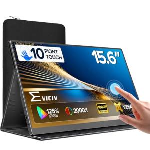 EVICIV 15.6" FHD Touchscreen Portable Monitor
