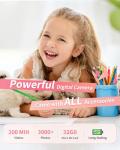FHD 1080P Digital Camera for Kids - Pink
