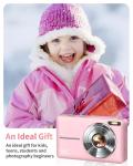 FHD 1080P Digital Camera for Kids - Pink