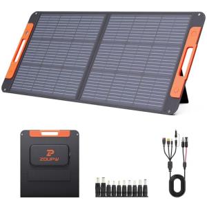 100W Portable Solar Panel Charger for Outdoors