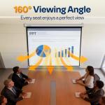 VIVOHOME 120-Inch Retractable Projector Screen HD