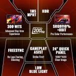 SANSUI 24" 180Hz Gaming Monitor with FreeSync